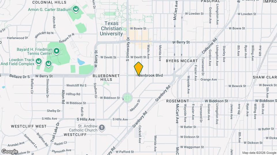 2917 Benbrook Blvd Map and Location Details