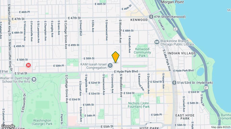 5020 S Woodlawn Ave Map and Location Details