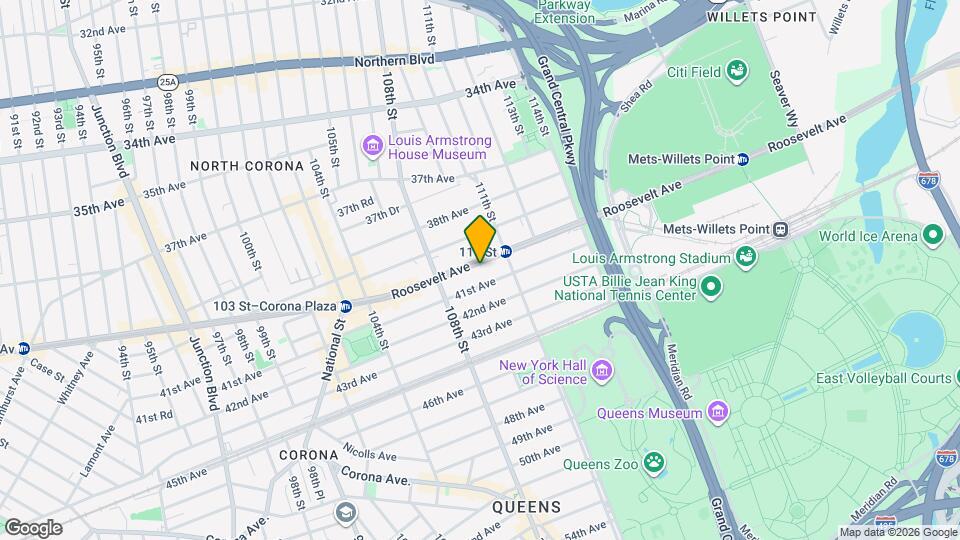 108-46 Roosevelt Ave-Unit -4B Map and Location Details