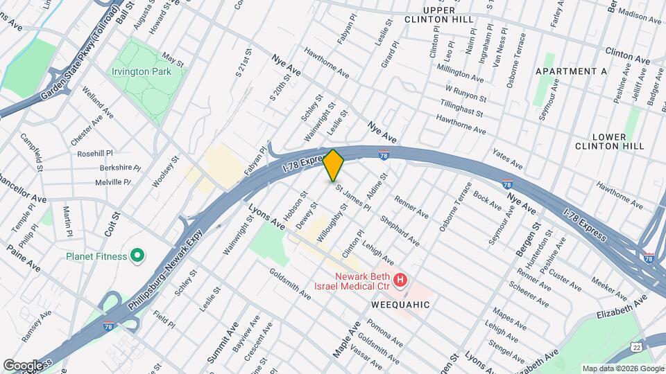 134 Dewey St Mapa y Detalles de la Ubicación