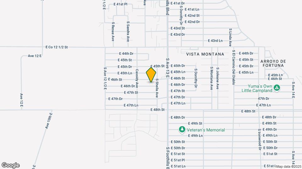 12790 E 46th Dr Map and Location Details
