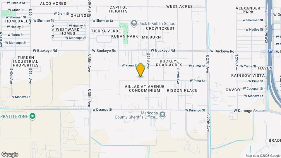 3128 W Pima St Map and Location Details