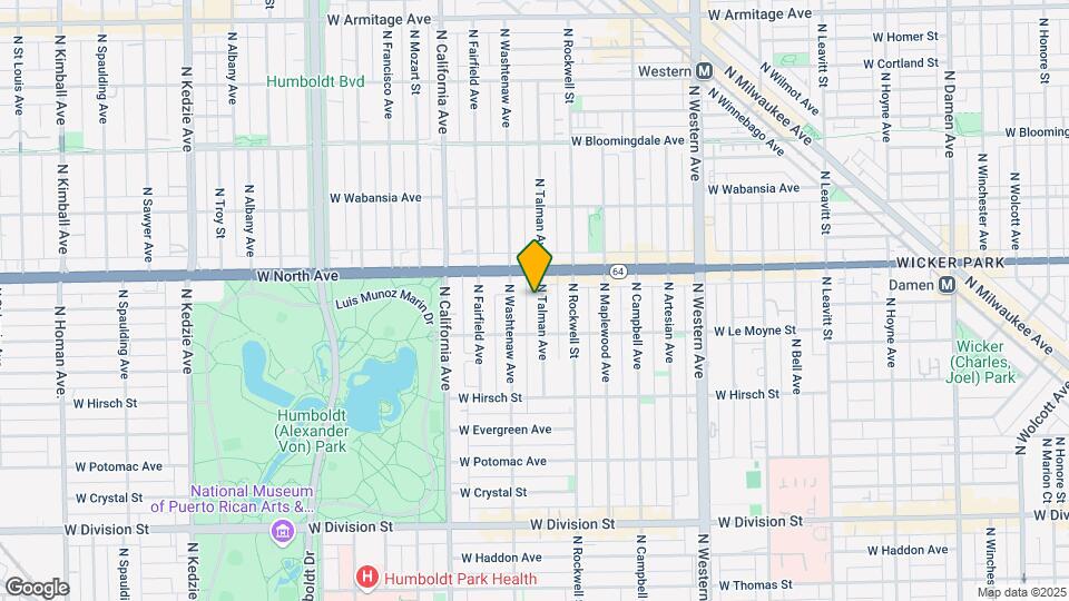 1532 N Talman Ave Map and Location Details