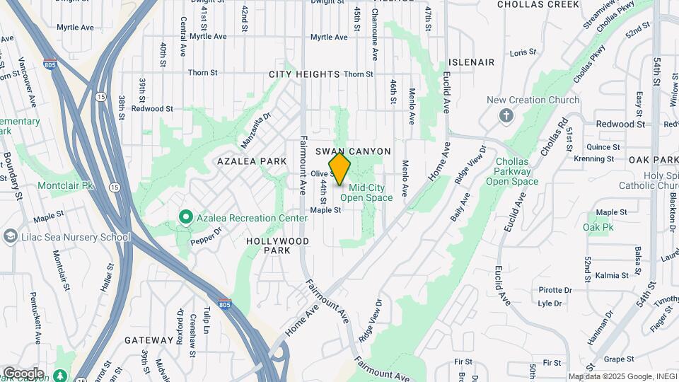 2702-2704 Highland Ave Map and Location Details