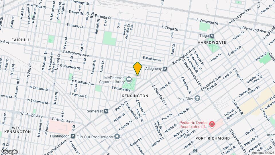 701 E Clearfield St Map and Location Details