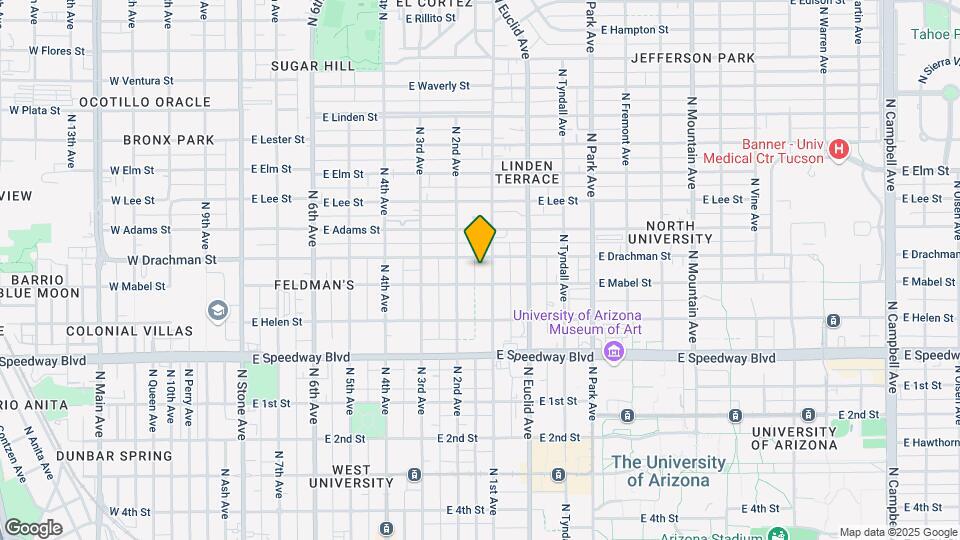 1317-1323 N 1st Ave Map and Location Details