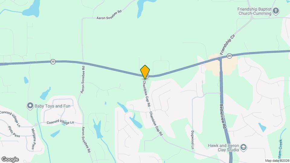 3590 Chamblee Gap Rd Map and Location Details