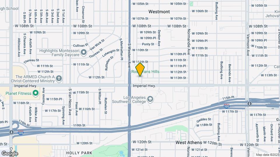11235 S Hobart Blvd Map and Location Details