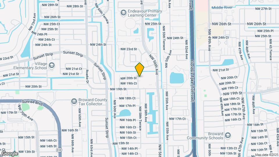 1980 NW 58th Ter Mapa y Detalles de la Ubicación