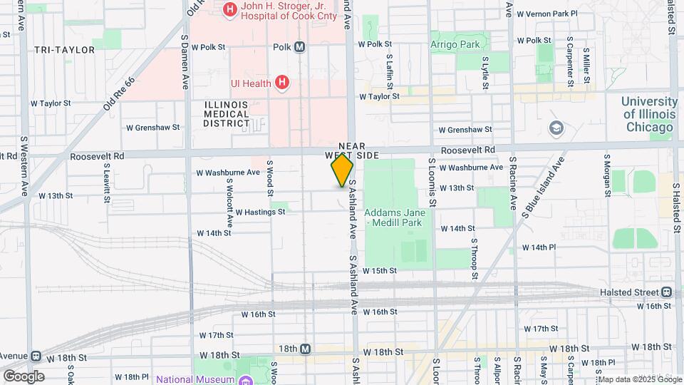 1625 W 13th St Map and Location Details