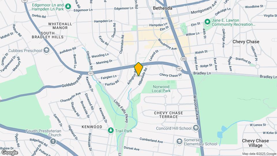 6705 Hillandale Rd Map and Location Details