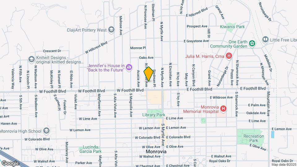 122 N Primrose Ave Map and Location Details