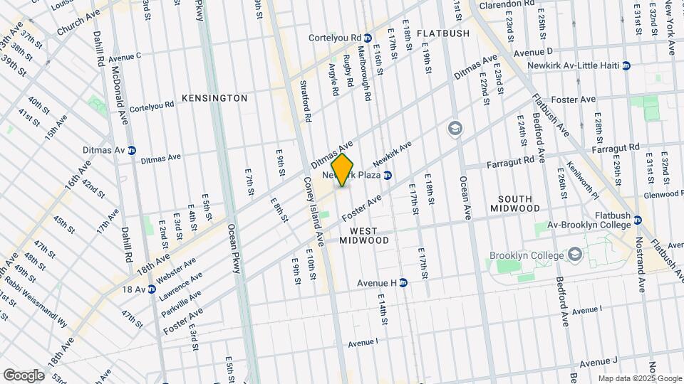 1212 Newkirk Ave Map and Location Details
