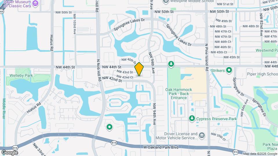 4264 NW 95th Terrace Map and Location Details