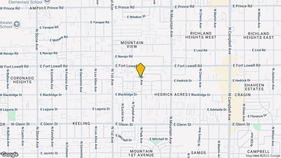 933 E Hedrick Dr Map and Location Details