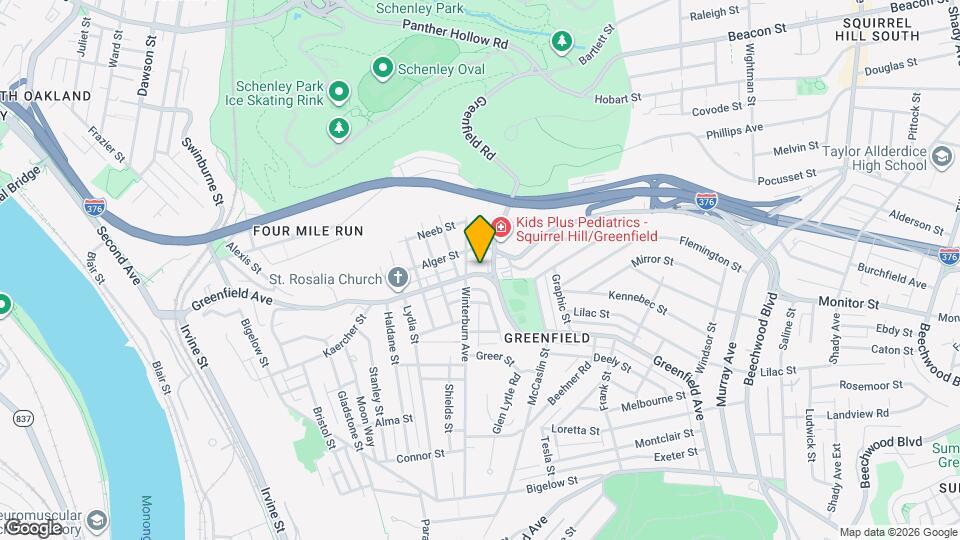 615 Greenfield Ave, Unit 615 #2 Map and Location Details