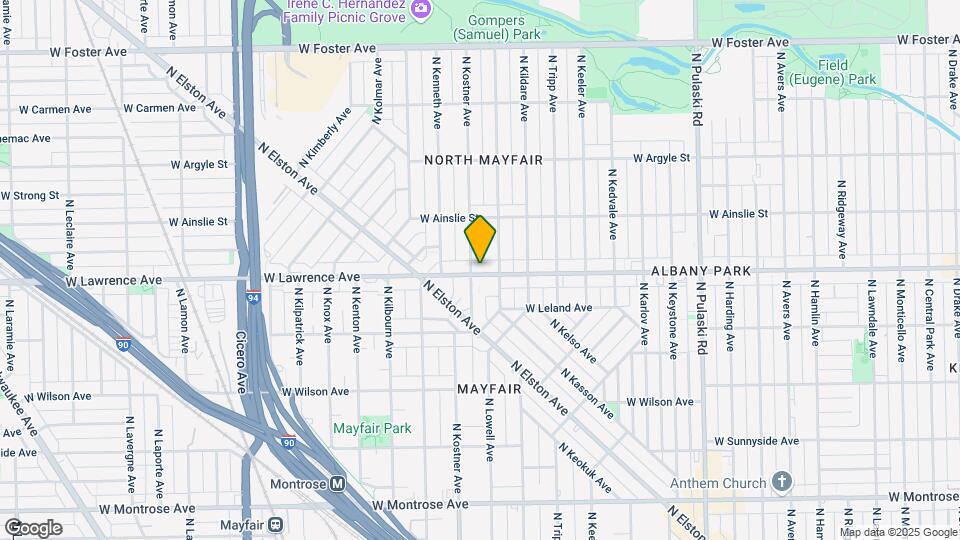4346 W Lawrence Ave Map and Location Details