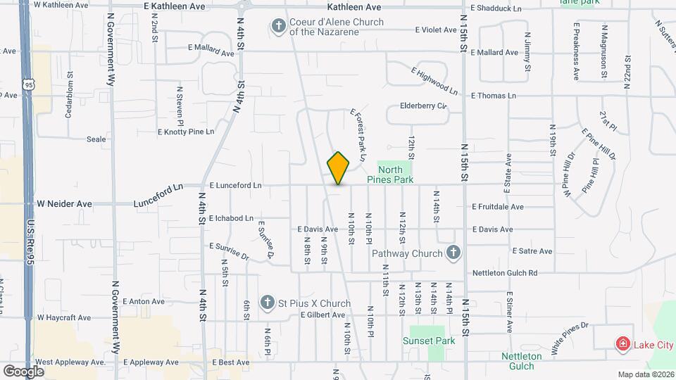 950 E Lunceford Ln Map and Location Details