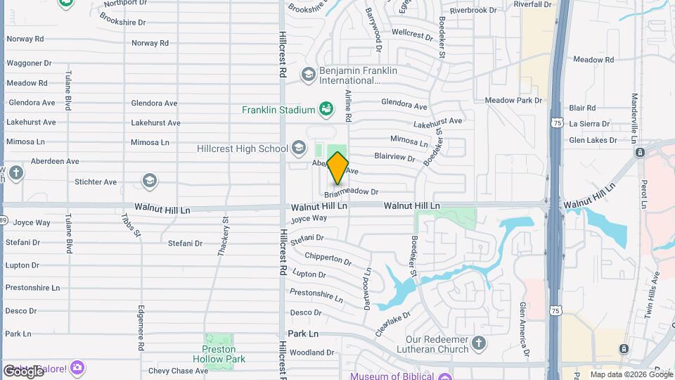 9808 Crest Meadow Dr Map and Location Details