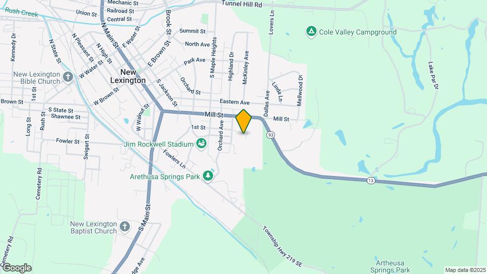 Arethusa Springs Apartments Map and Location Details