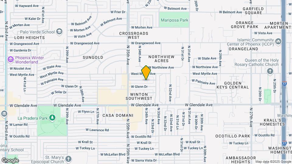 3331 W Palmaire Ave Map and Location Details