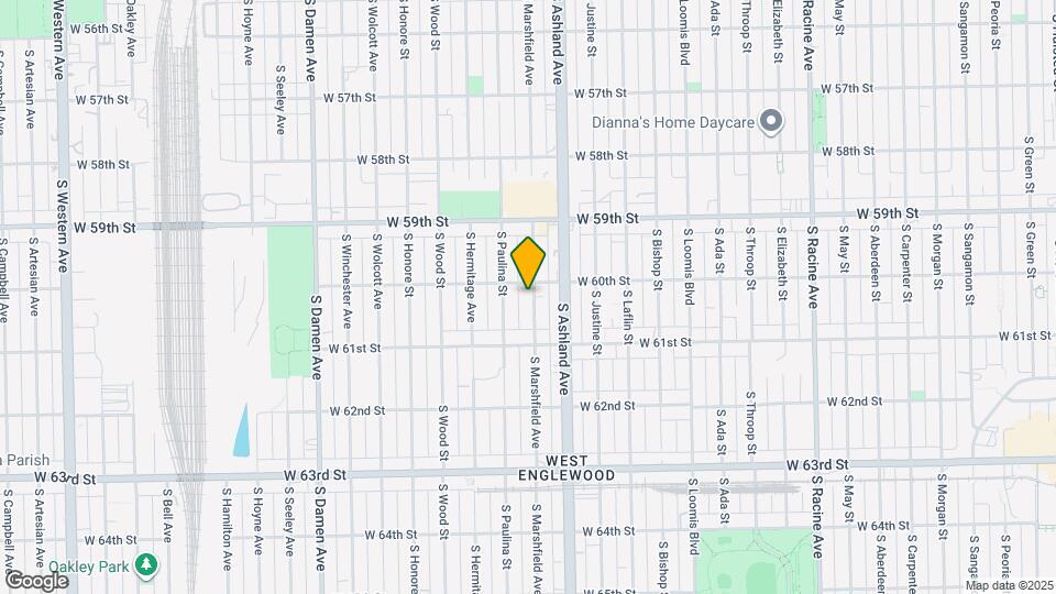 6006 S Marshfield Ave Map and Location Details