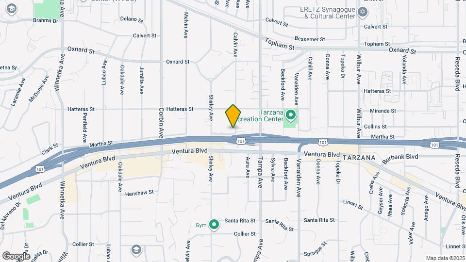 5649 Calvin Ave Map and Location Details