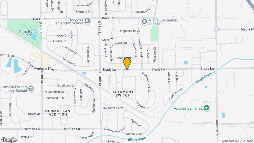 2105 Brady Ln Map and Location Details