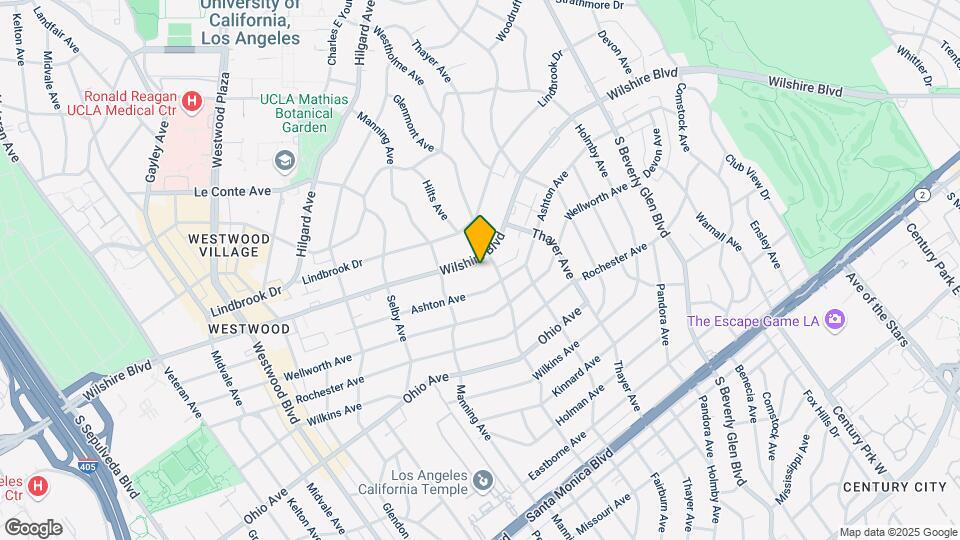 10600 Wilshire - Short Term Available Map and Location Details