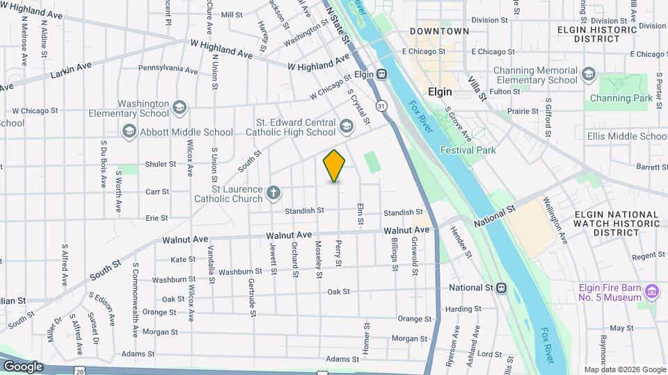 202 Perry St Map and Location Details