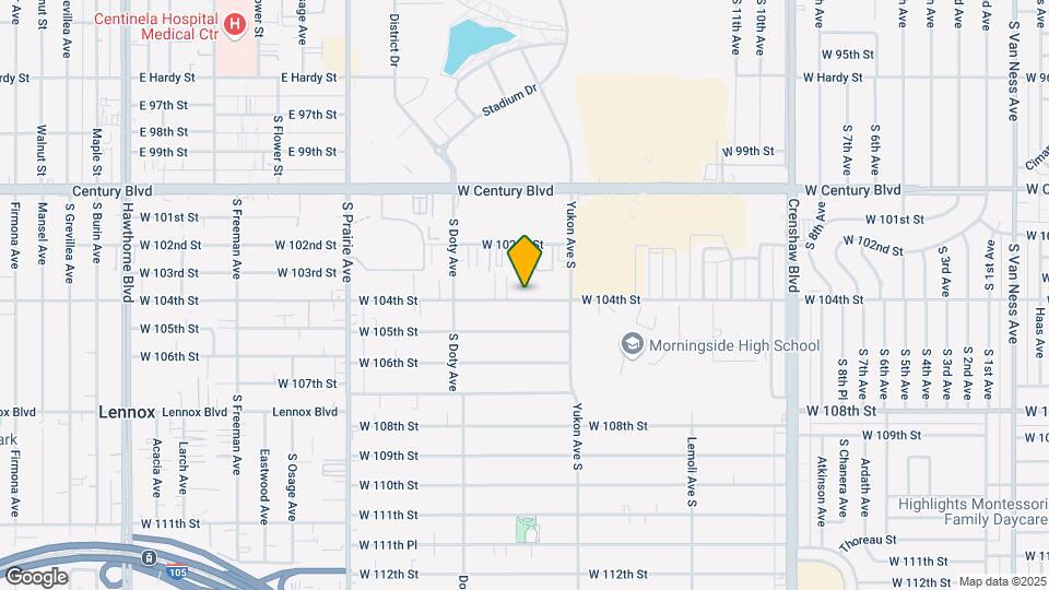 3655 W 104th St Map and Location Details