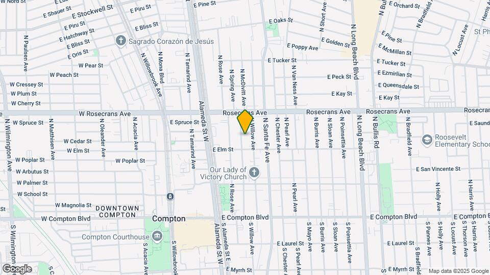 804 N Spring Ave Map and Location Details