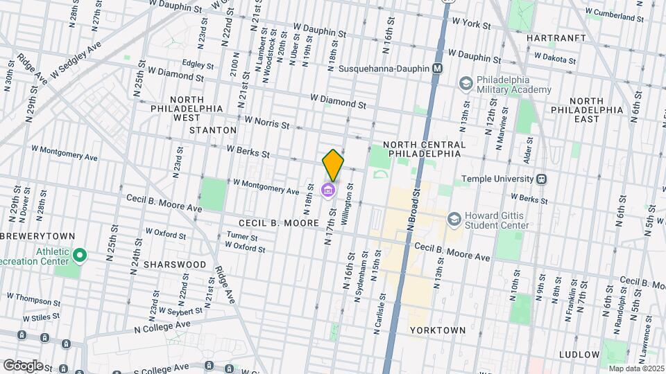 1816 N 17th St Map and Location Details
