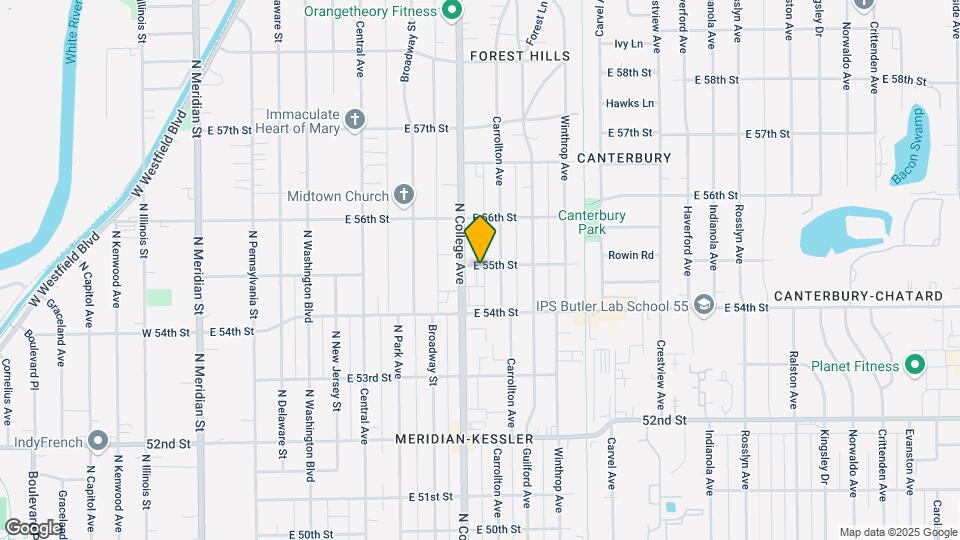 717 E 55th St Map and Location Details