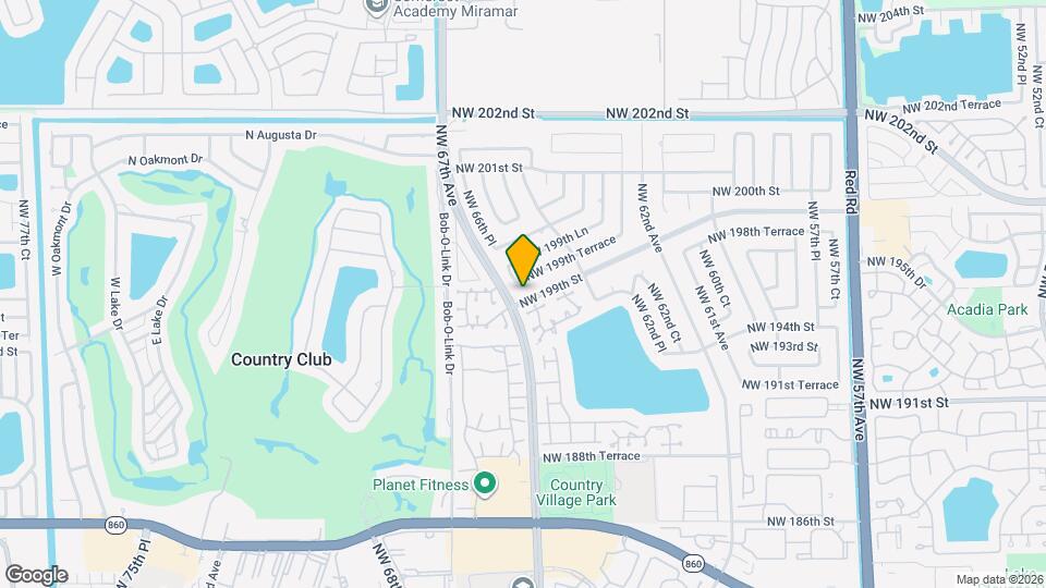 6671 NW 199th St Map and Location Details