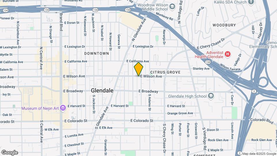 914 E Wilson Ave Map and Location Details