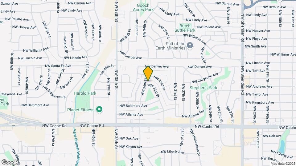1701 NW 34th St Map and Location Details
