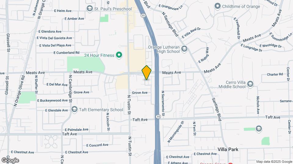 2047 N Park Ln Map and Location Details