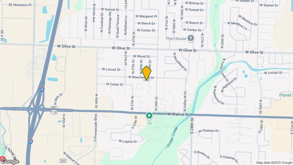 412 N 35th St Map and Location Details