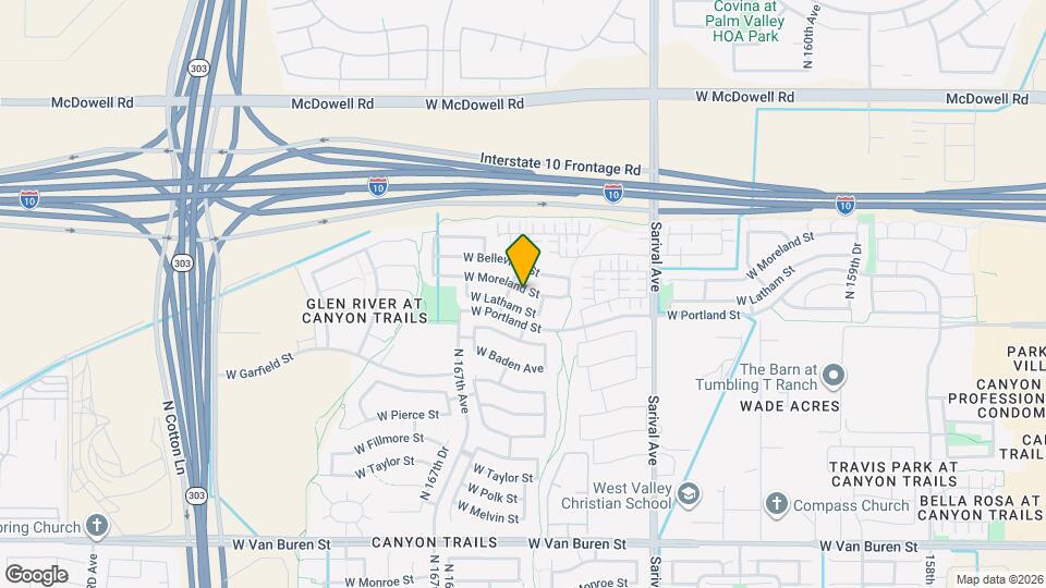 16583 W Moreland St Mapa y Detalles de la Ubicación