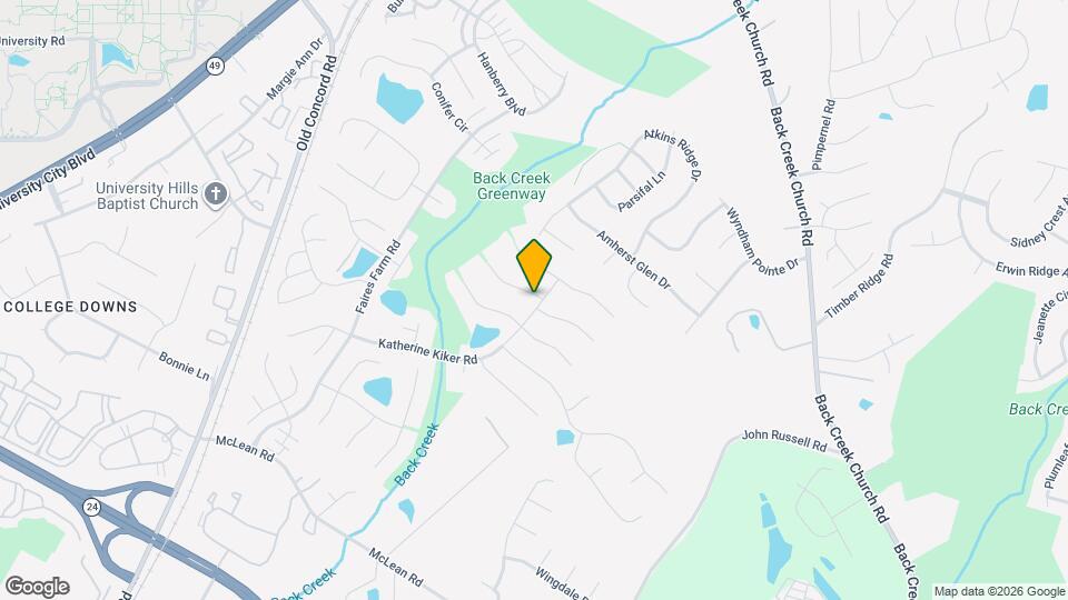 2401 Katherine Kiker Rd Mapa y Detalles de la Ubicación