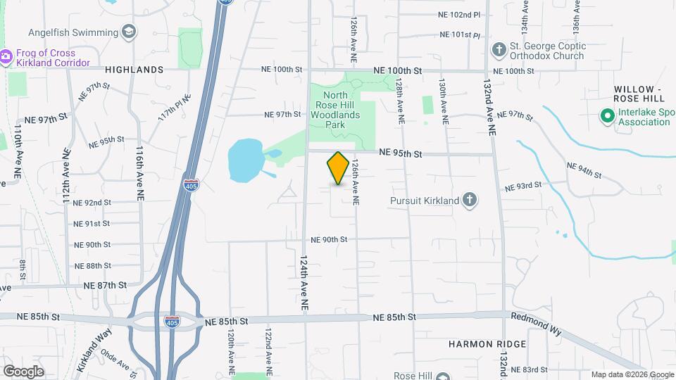 9301 126th Ave NE Map and Location Details