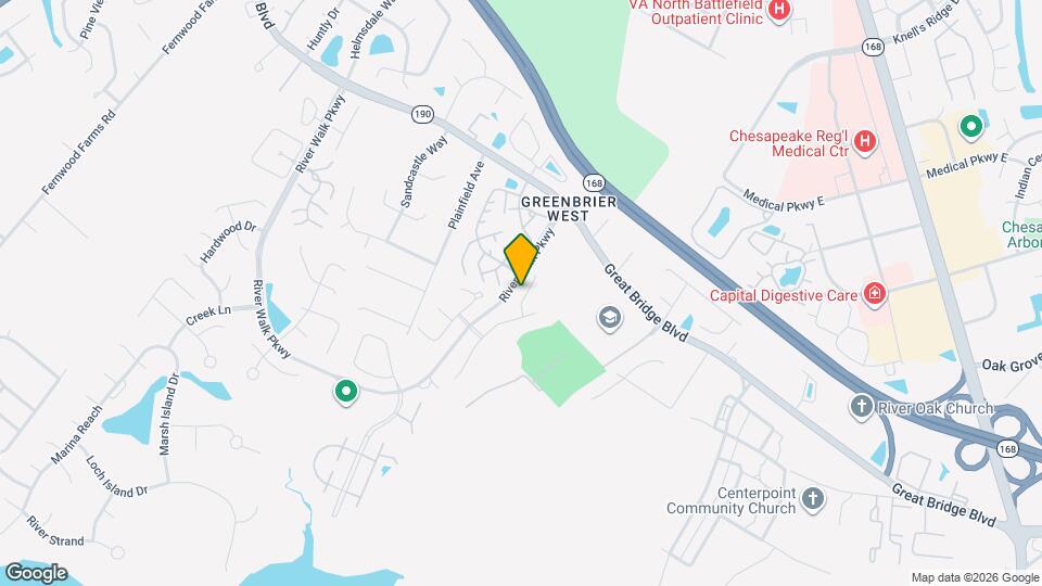 628 Creekside Ct Map and Location Details