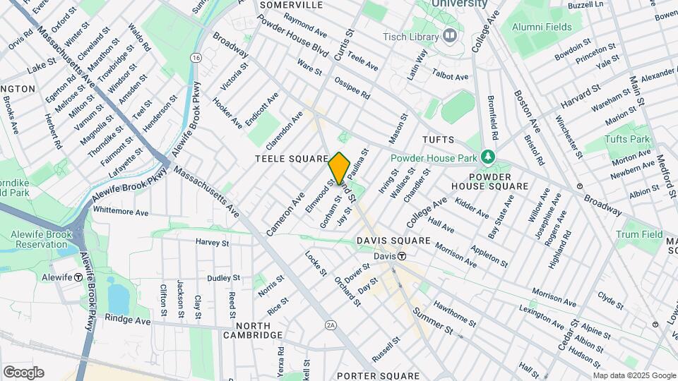 3 Gorham St, Unit #1 Map and Location Details