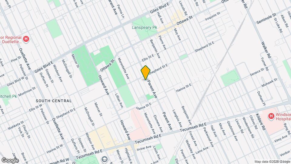 1521 Parent Ave Map and Location Details