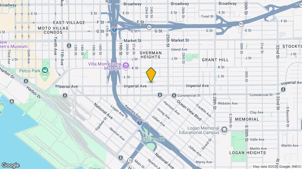 2264 Imperial Ave Map and Location Details