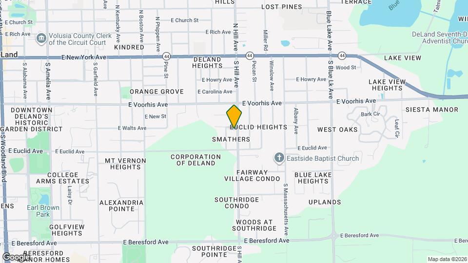 410 S Hill Ave Map and Location Details