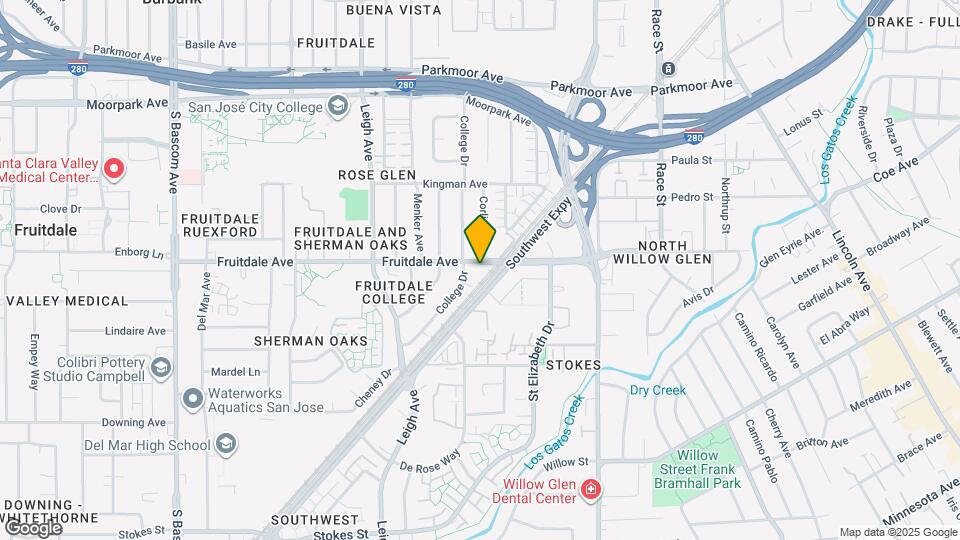 1512 Fruitdale Ave Map and Location Details