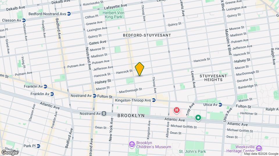 276 Halsey St Map and Location Details