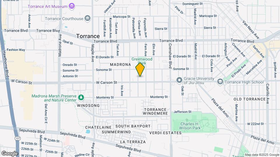 1636 Greenwood Ave Map and Location Details